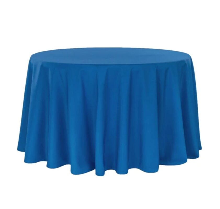 120″ Royal Blue Tablecloth Ryotte events